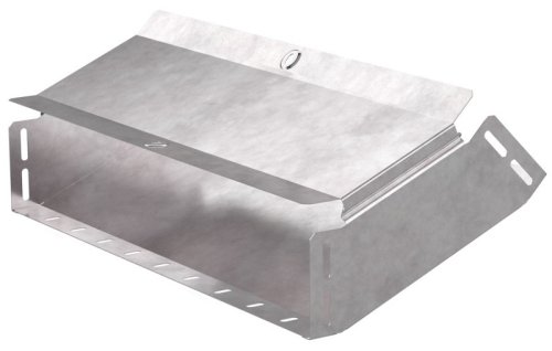 Угол для лотка вертикальный внутренний с крышкой Промрукав Стандарт 45град. 500х100 фото Угол для лотка вертикальный внутренний с крышкой Промрукав Стандарт 45град. 500х100 картинка